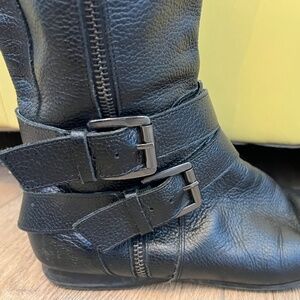 Enzo Angiolini Black Moto Boots
